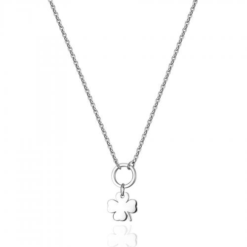 Collana base serie Happy con quadrifoglio