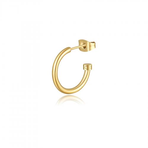 Orecchino dorato singolo ad anello serie Happy Ears