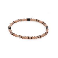 Bracciale serie Madera in vetro marrone