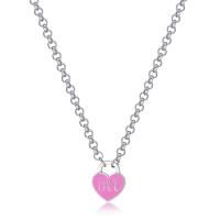 Collana serie Be My Always con cuore rosa