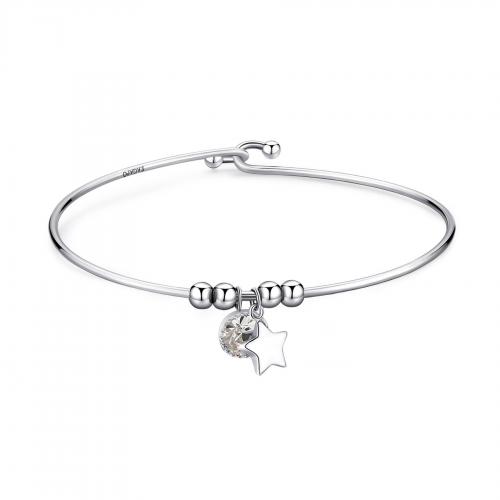 Bracciale rigido serie Lucky Light con stella