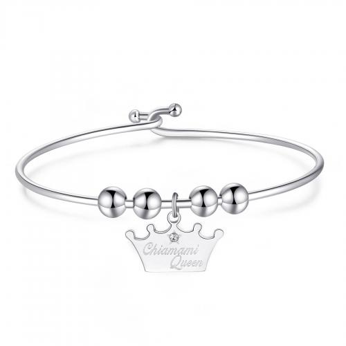 Bracciale rigido serie Be My Always con corona