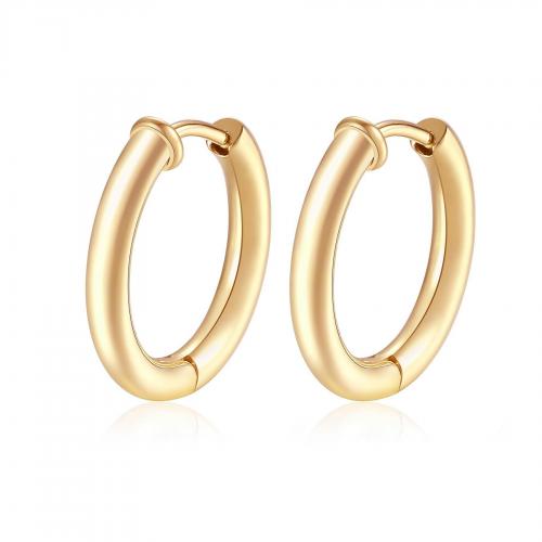 Orecchini ad anello dorati serie Happy Ears 17 mm.