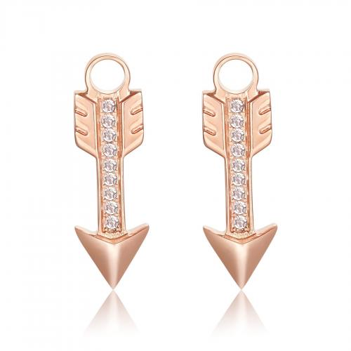 Coppia di pendenti a freccia rosa Happy Ears