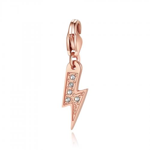 Charm rosa serie Happy a fulmine