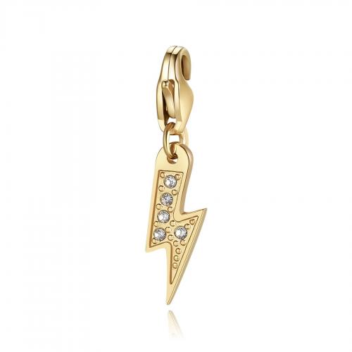 Charm dorato serie Happy a fulmine