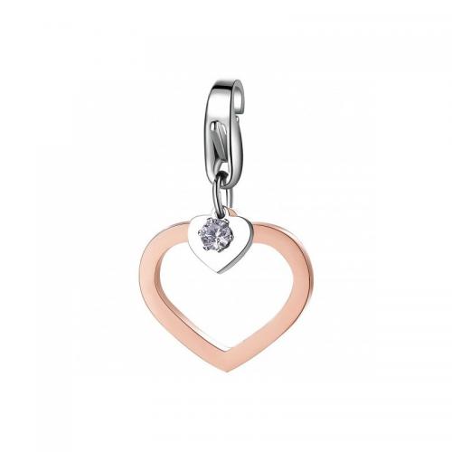 Charm doppio serie Happy a cuore