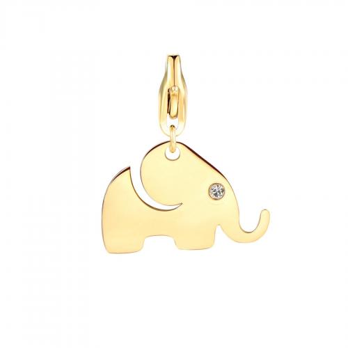 Charm dorato serie Happy ad elefantino