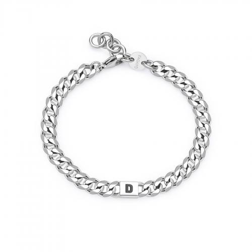 Bracciale serie Monogram con lettera D