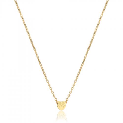 Collana dorata serie Click con gufo