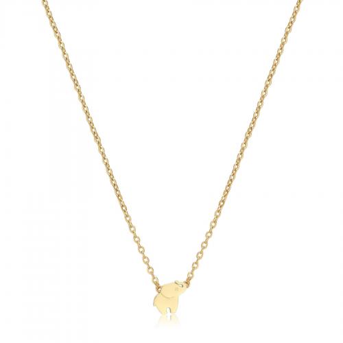 Collana dorata serie Click con elefante
