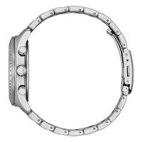 Cronografo Eco-Drive in acciaio, quadrante nero