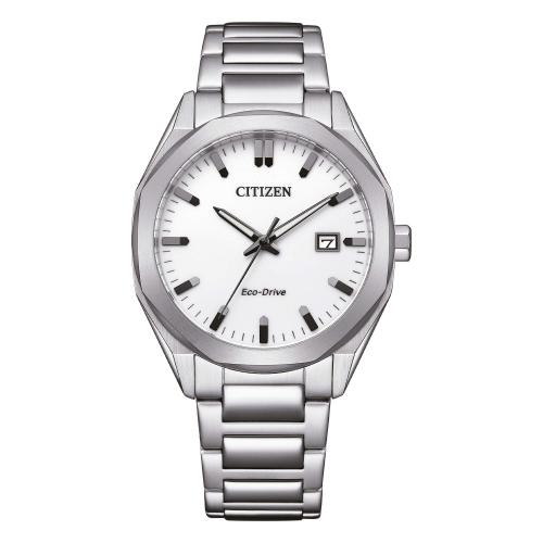 Eco-Drive serie Metropolitan solo tempo, quadrante bianco