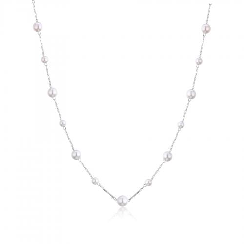 Collana in acciaio serie Wisdom con perle