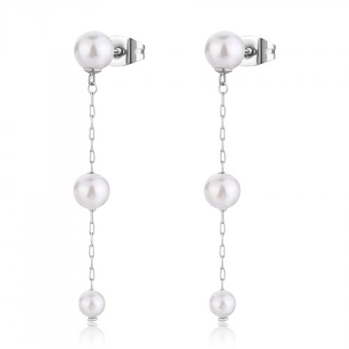Orecchini pendenti serie Wisdom con perle