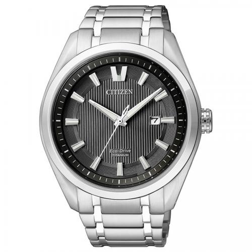 Eco Drive solo tempo in Super Titanio, nero