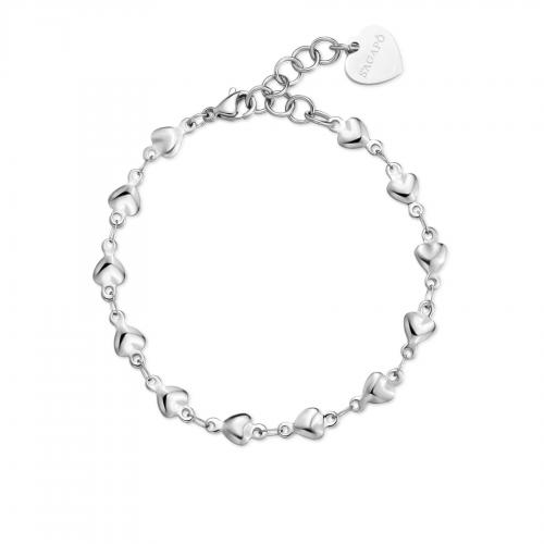 Bracciale serie Chunky a cuoricini