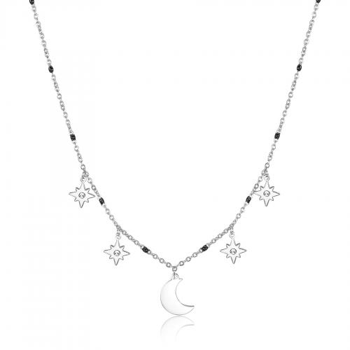 Collana serie Droplet con luna e stelline