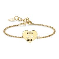 Bracciale doppio dorato serie Be My Always con cuore
