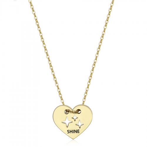 Collana dorata serie Be My Always con cuore