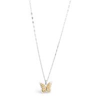 Collana serie Mariposa con farfalla  acciaio / oro