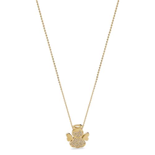 Collana dorata serie Angel or Devil con angelo