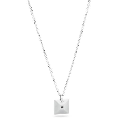 Collana serie Cave con ciondolo quadrato