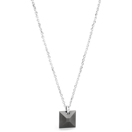 Collana serie Cave con ciondolo quadrato