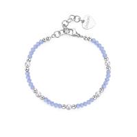 Bracciale serie Glint con sfere blu e perle