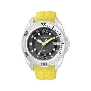 Solo tempo 42 mm. con cinturino in poliuretano giallo