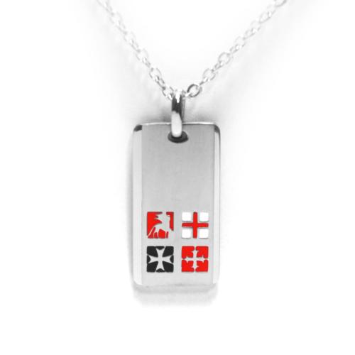 Collana con piastra con Repubbliche Marinare