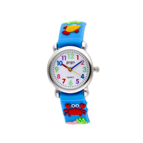 Orologio bambino azzurro con pesci