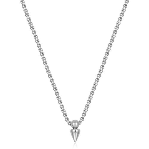 Collana uomo serie Rogue con ciondolo conico