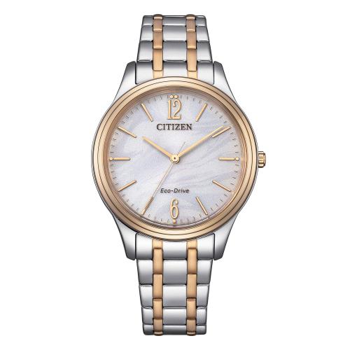 Eco-Drive solo tempo donna bicolore,