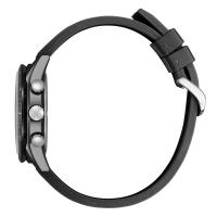 Cronografo Eco-Drive, nero, cinturino gomma