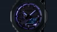 G-Shock serie GM-2100, lunetta acciaio, cinturino metallizzato
