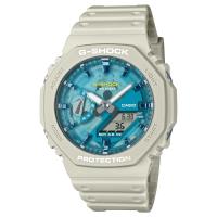G-Shock serie GA-2100,beige/azzurro