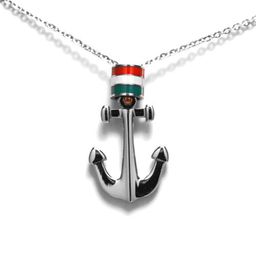 Collana con ciondolo ad ancora
