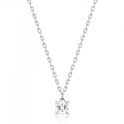 Collana serie Tricky con cristallo trasparente
