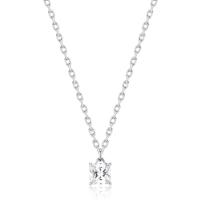 Collana serie Tricky con cristallo trasparente
