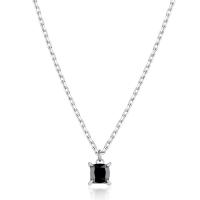 Collana serie Tricky con cristallo nero