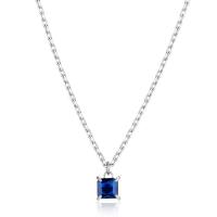 Collana serie Tricky con cristallo blu