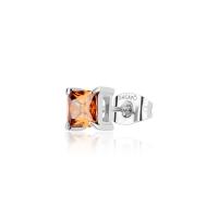 Orecchini serie Tricky con cristallo color ambra