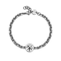 Bracciale serie Nautika con rosa dei venti