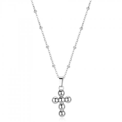 Collana serie Arcadia con croce a palline