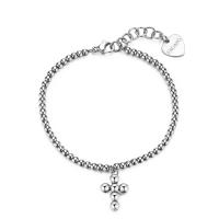 Bracciale serie Arcadia a palline con croce