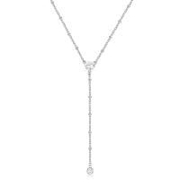 Collana cravattino serie Dazzly con cristalli trasparenti