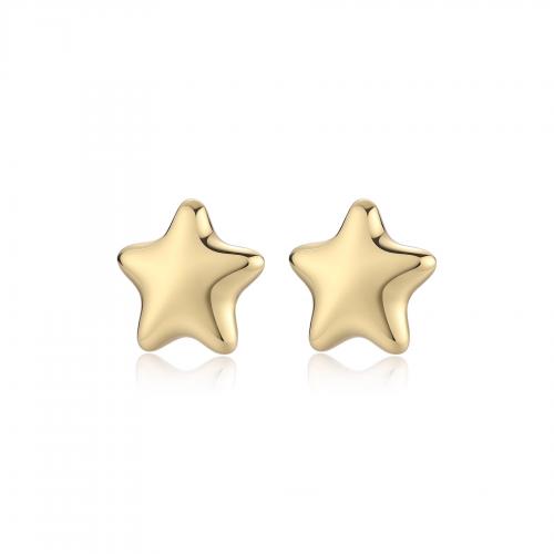 Orecchini dorati serie Stellar a stella