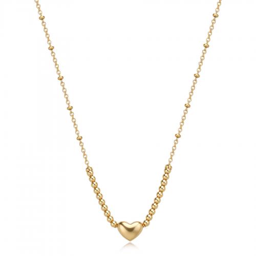 Collana dorata serie Stellar con cuore