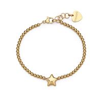 Bracciale dorato a palline serie Stellar con stella